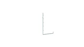 FIXS H 2500 mm Guard Rail Post W90-120 S235 4.0 mm - Top Net 6P