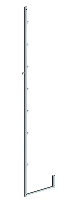 FIXS H 3000 mm Guard Rail Post W60-90 S235 4.0 mm - Top Net 8P